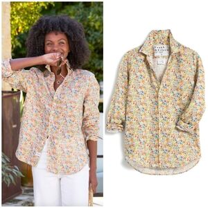 NWT Frank & Eileen Tiny Floral Linen Eileen Button Down Shirt